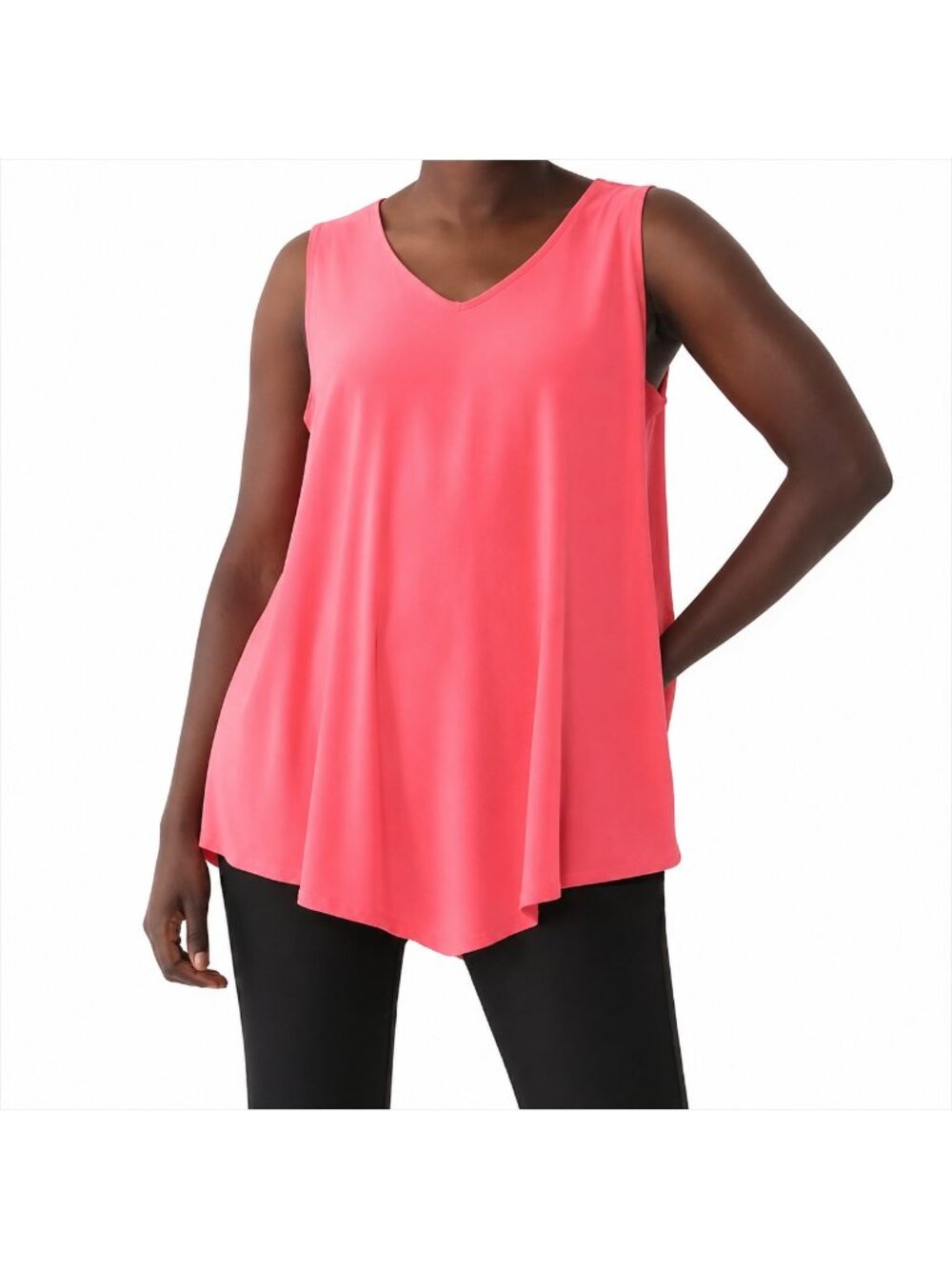 NEW Mr Max Coral Pink Flowy Tank Top - XL